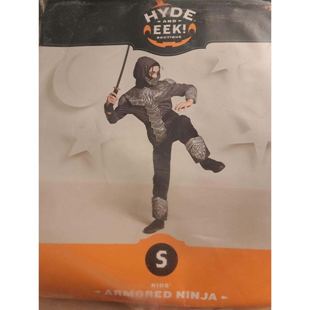 Hyde and Eek Boutique Kids Armored Ninja Halloween Costume Set Size Small 4-7
